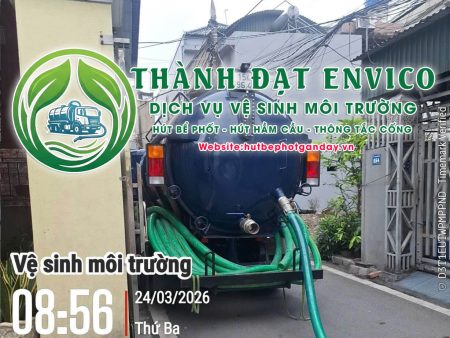Hút bể phốt Quảng Ninh gần đây Thành Đạt Envico